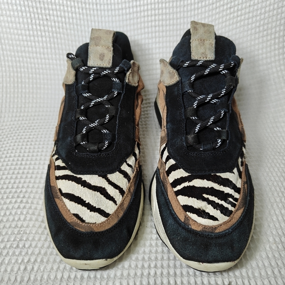 Steve Madden Leopard Print Sneakers Leather Sneakers Shoes Men's Shoes Size 11M - Picture 2 of 10